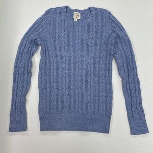 St. John’s Bay cable knit sweater light blue size Medium